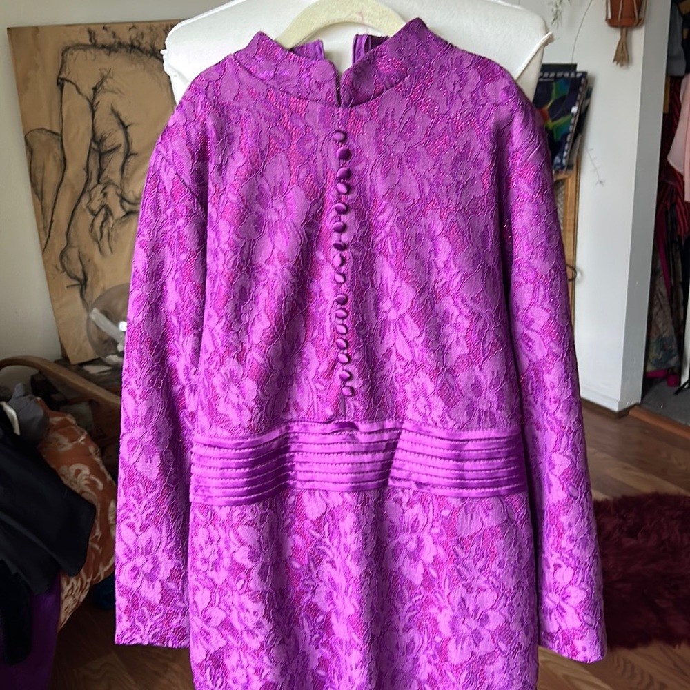 Zhuoying party evening dress, XL, purple lace fully lined